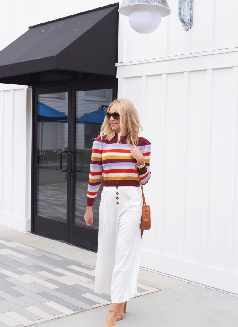 multi stripe sweater