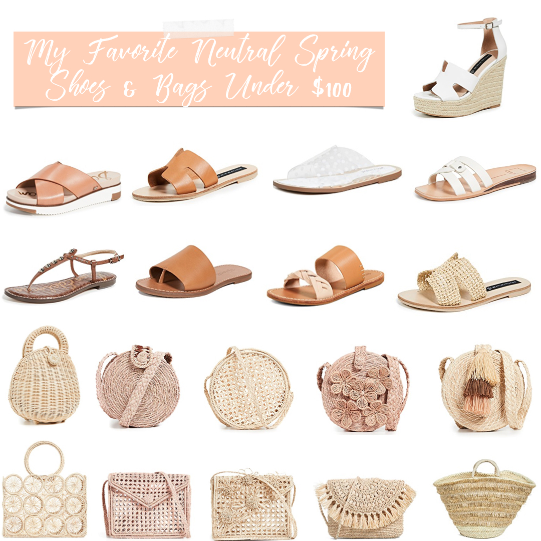 neutral bags and shoes